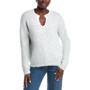 Anna Kay Womens Siegrid Cashmere-Blend Sweater, Gray